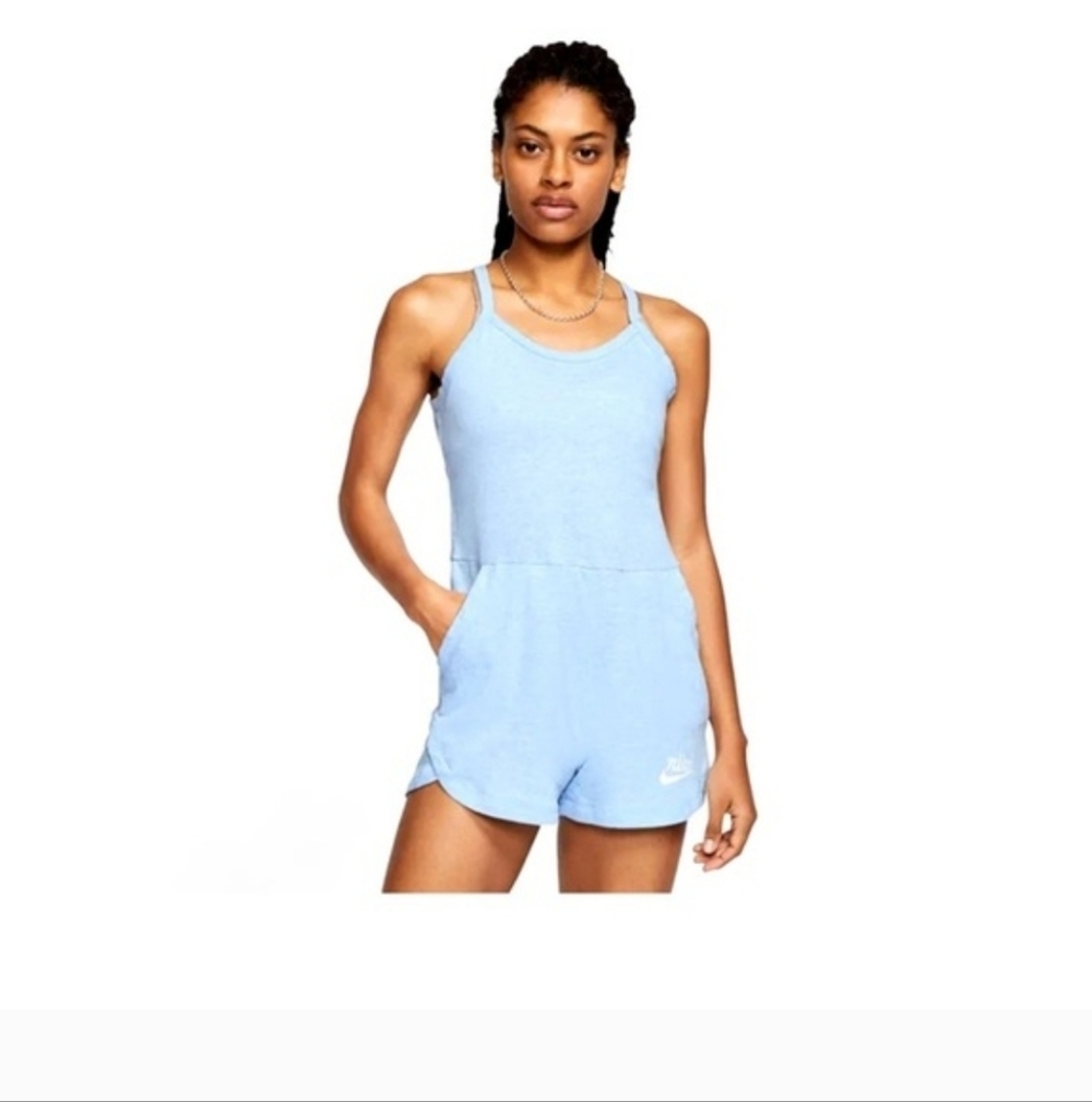 Nike Baby Blue One-Piece Romper